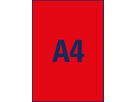 AVERY ZWECKFORM Etichette 210x297mm L6005-25 rosso, non perm. 25pz./25fl. (4004182608463)