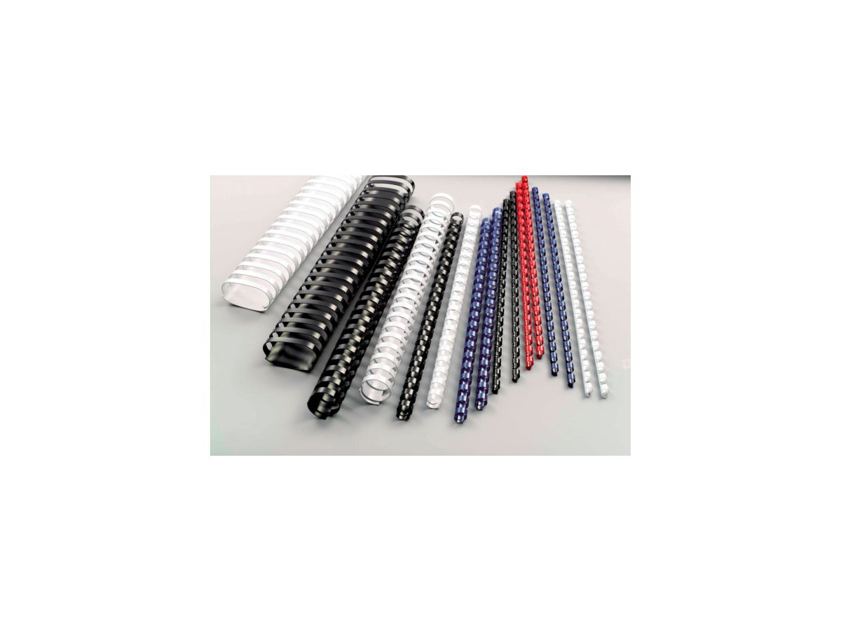 GBC Plastikbindrücken 14mm A4 4028238 blau, 21 Ringe 100 Stück (0033816097506)