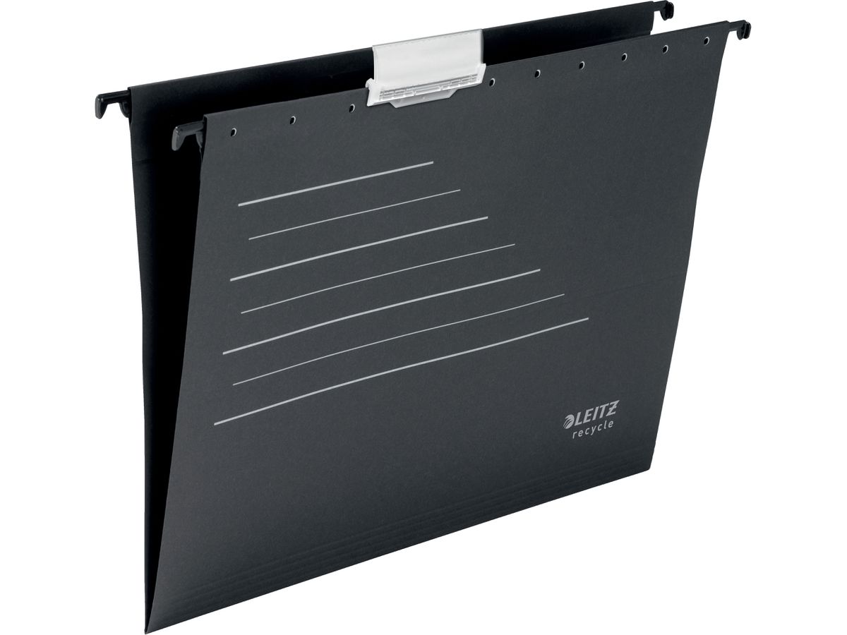 LEITZ Hängemappe Recycle A4 1921-00-95 schwarz, Karton (4002432127061)