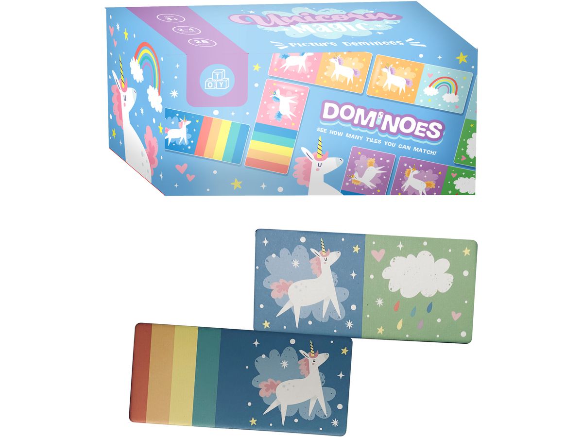 ROOST Set domino per bambini GAME02 unicorno magico (5055071792663)