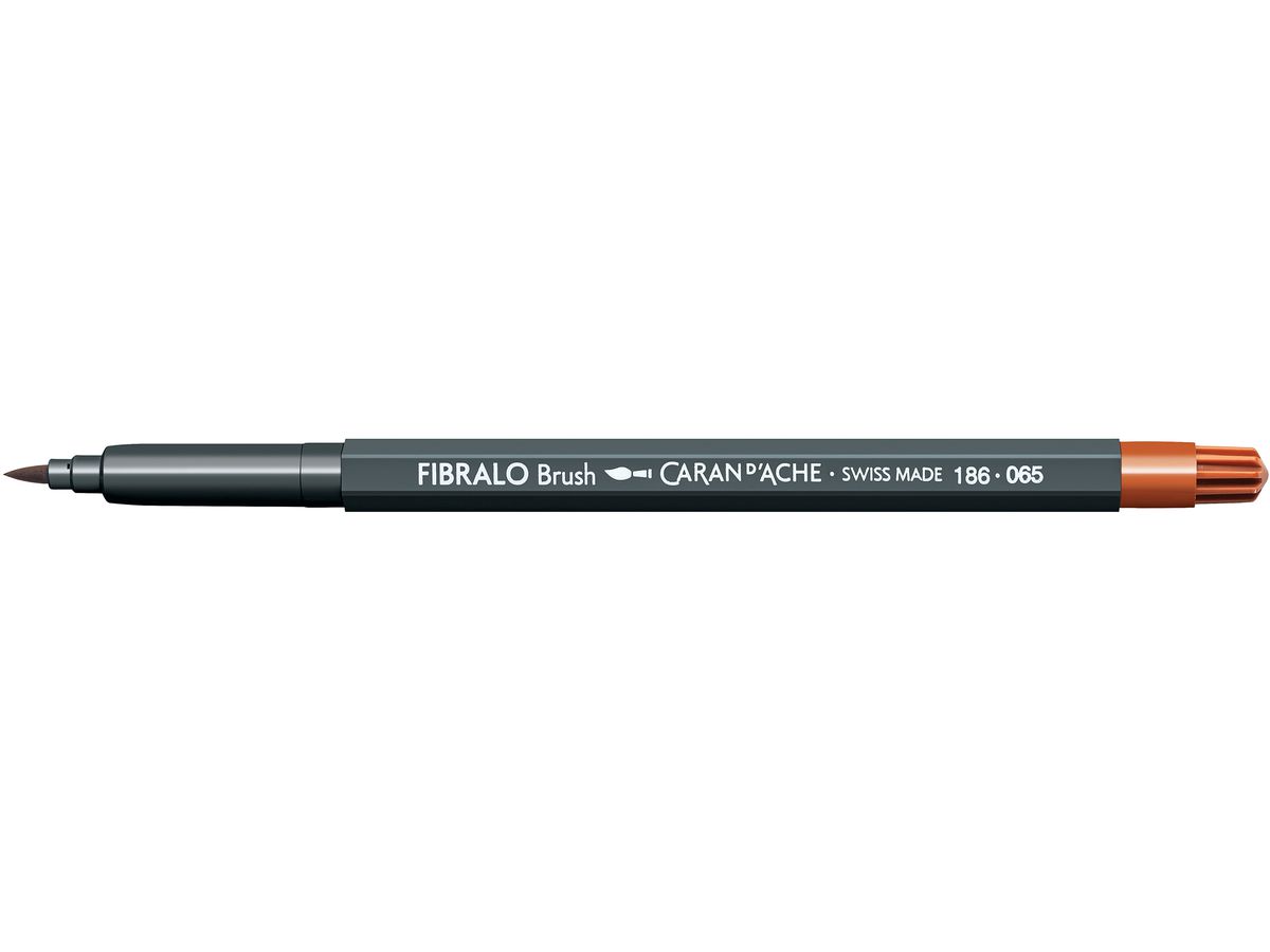 CARAN D'ACHE Classic Fibralo Brush 186.065 rosso marrone (7630002332316)