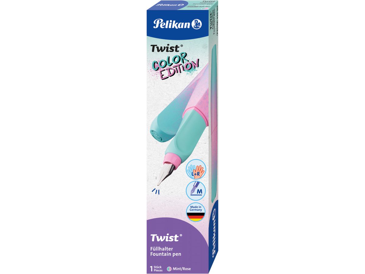 PELIKAN Füllhalter Twist M 826167 mint/rosa (4012700826169)