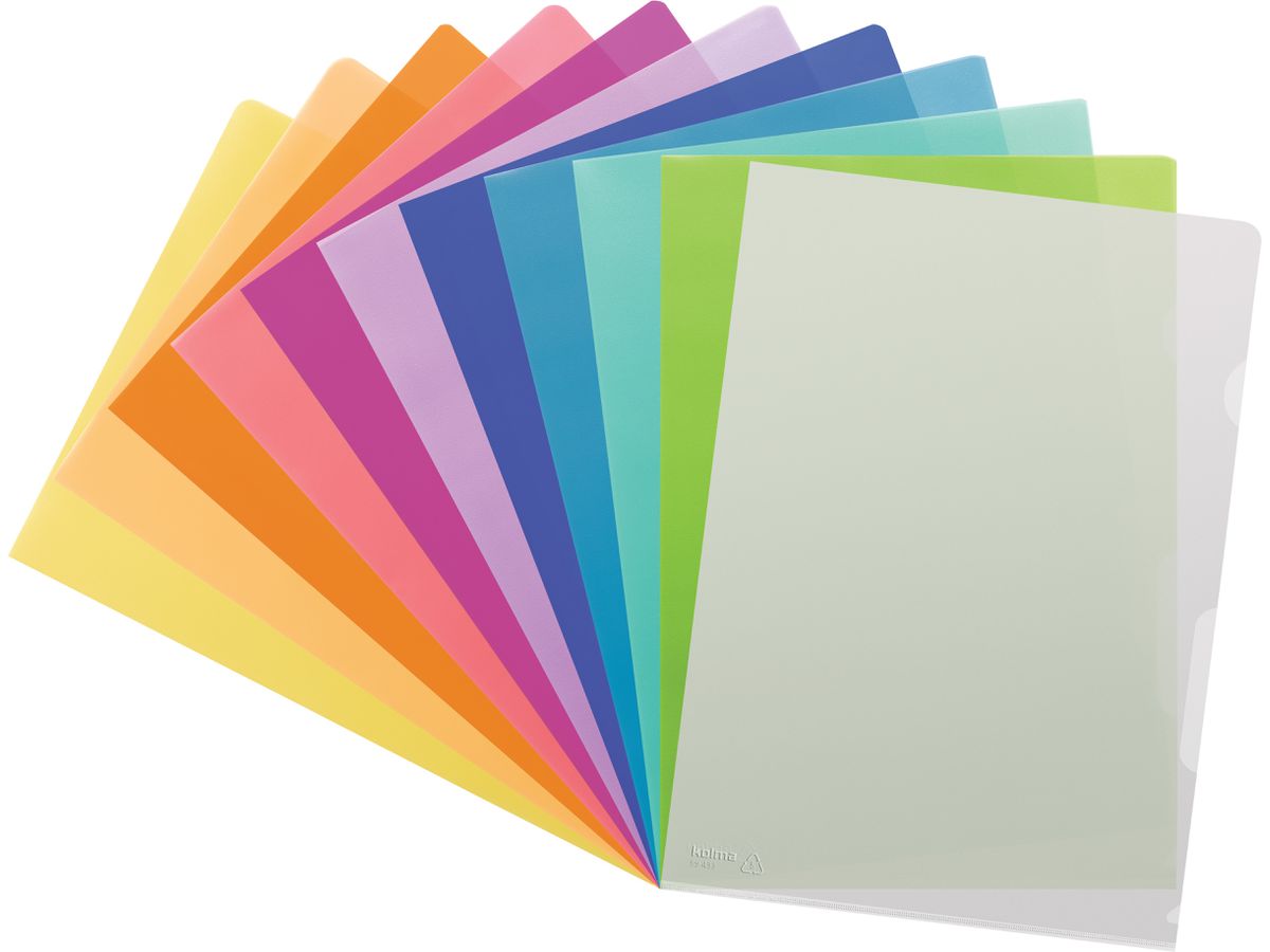KOLMA Sichtmappen Superstrong A4 59.434.22 kiwi 100 Stück (7611967596074)
