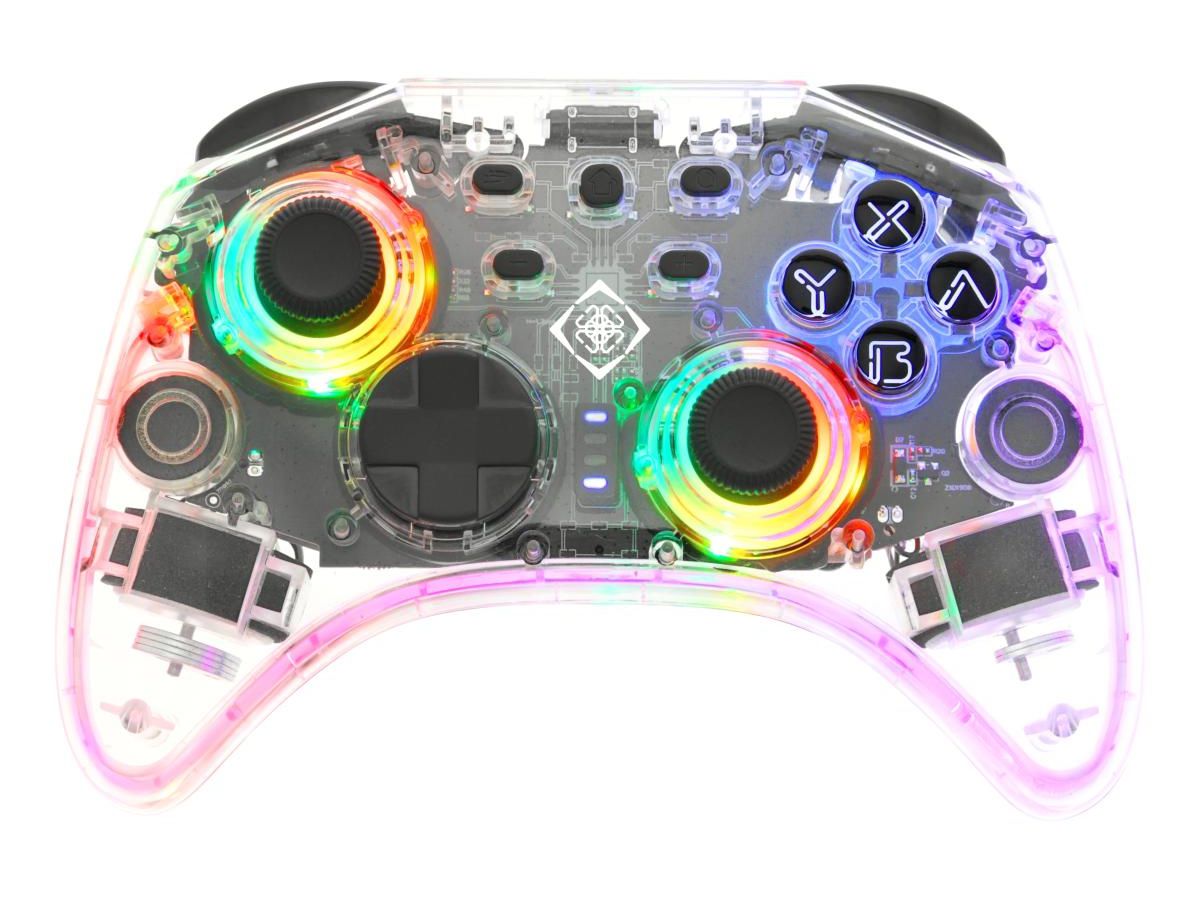 DELTACO Gaming Ctrl.Wireless, RGB 4222135 transparent,NSW (7333048059819)