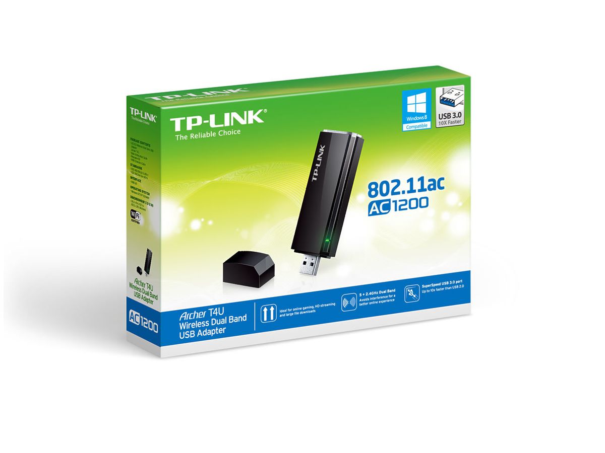 TP-LINK WLAN Dual Band Adapter ARCHERT4U V2.0 AC1300 USB 3.0 (6935364097318)