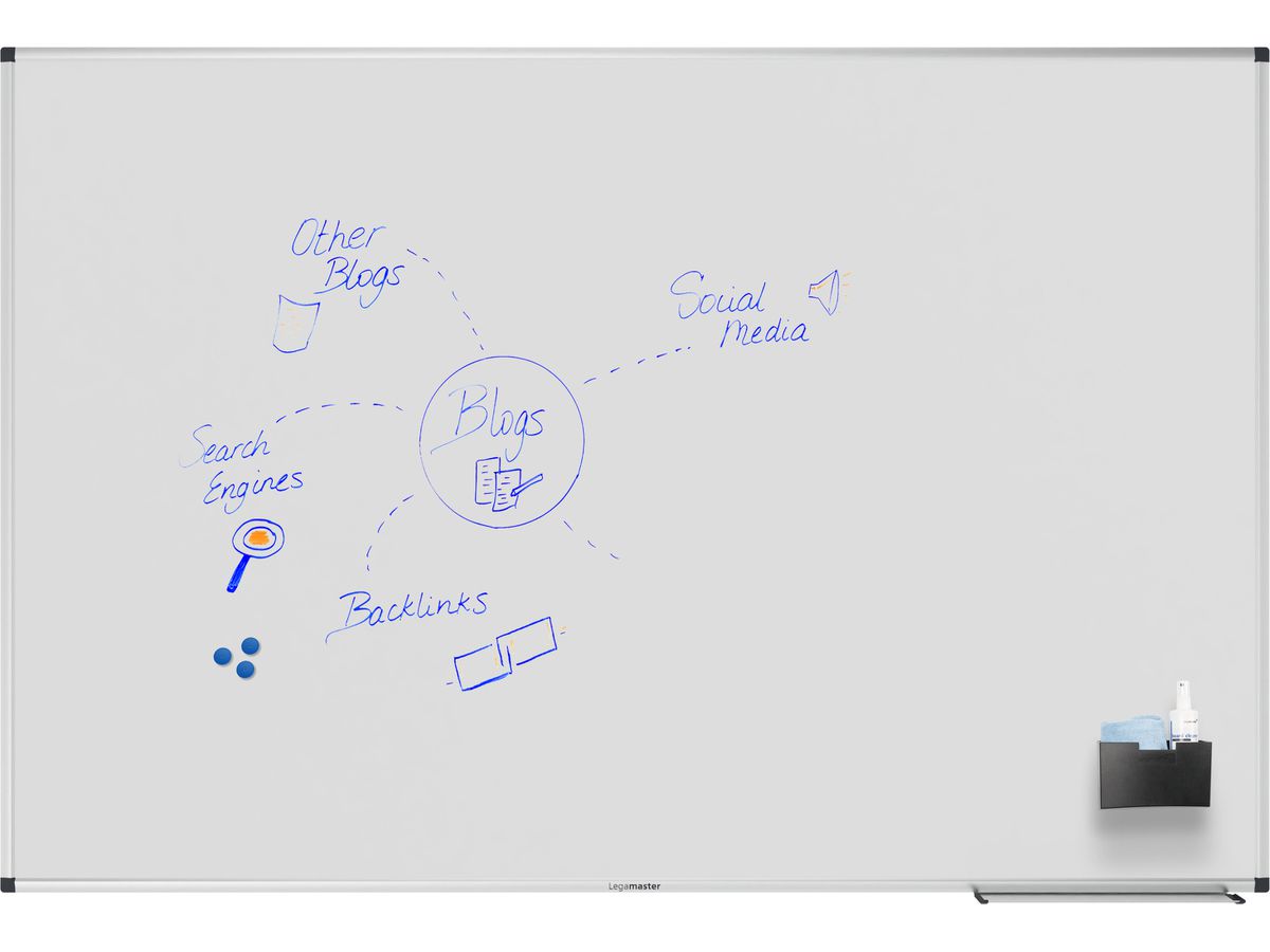 LEGAMASTER Whiteboard 100x150cm 7-108263 Unite Plus emailliert (8713797105217)