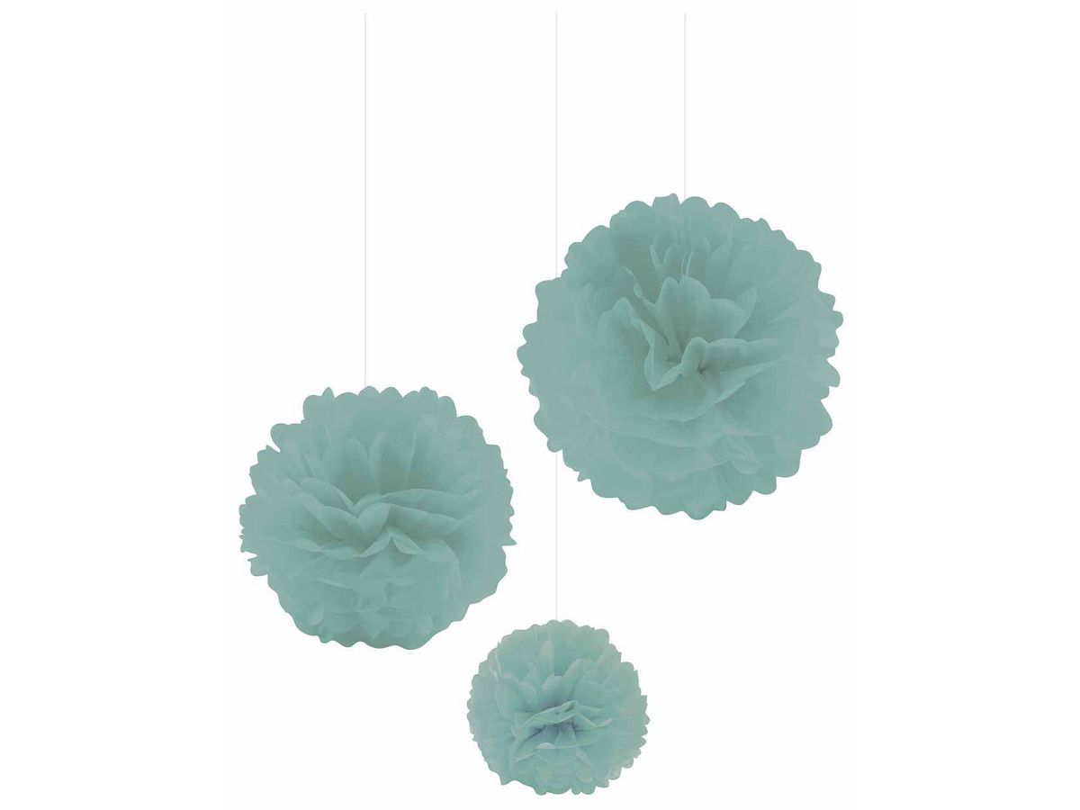 I AM CREATIVE Pompon Set, mint,20,30,40cm 6010.967 3 Stück (7611983208401)