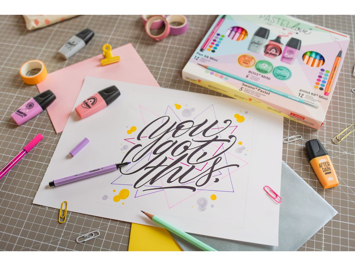 STABILO Set Mini World 77/5-8-5 Pastellove 18-teilig (4006381590365)