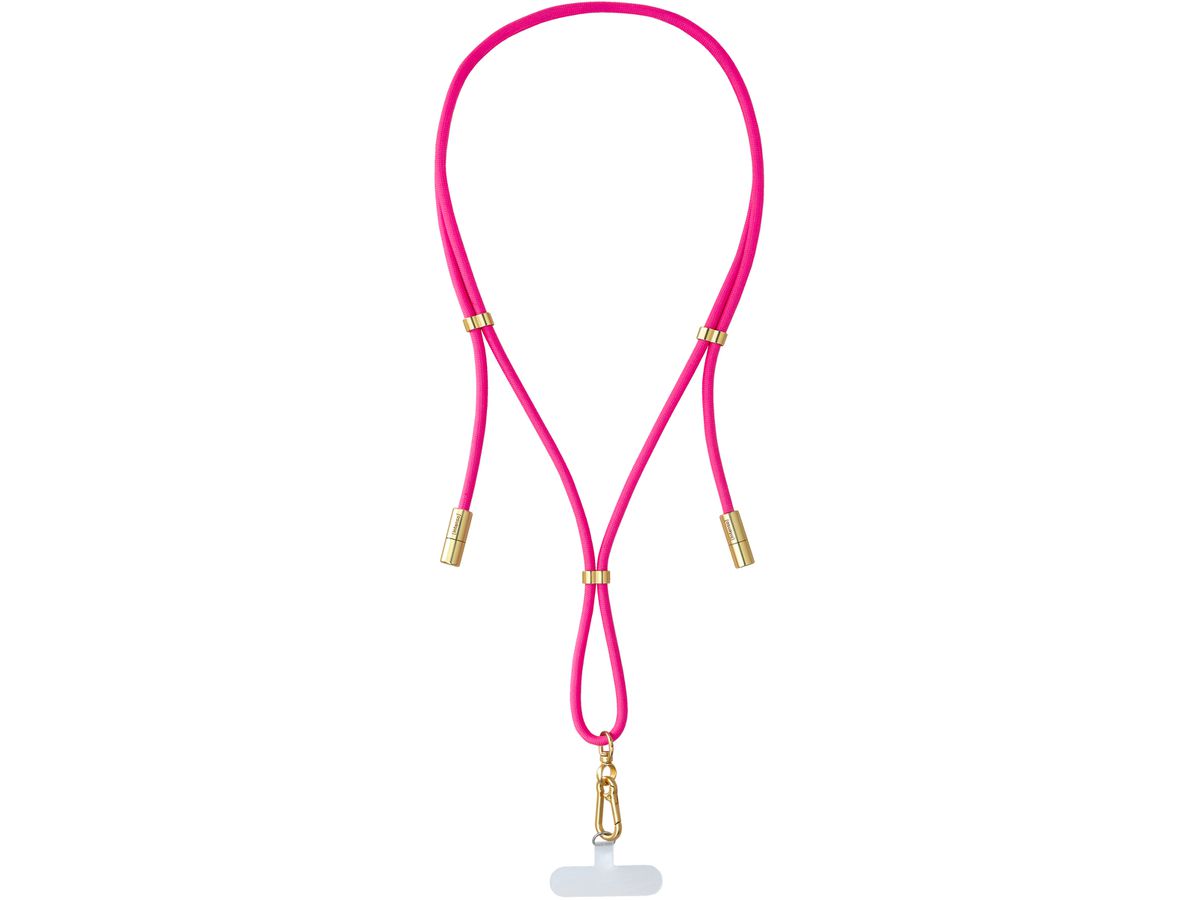 INTENSO Phone Lanyard Charg.Data Cable 7991004 2x USB-C, up to 1.65m neonpink (4034303037193)