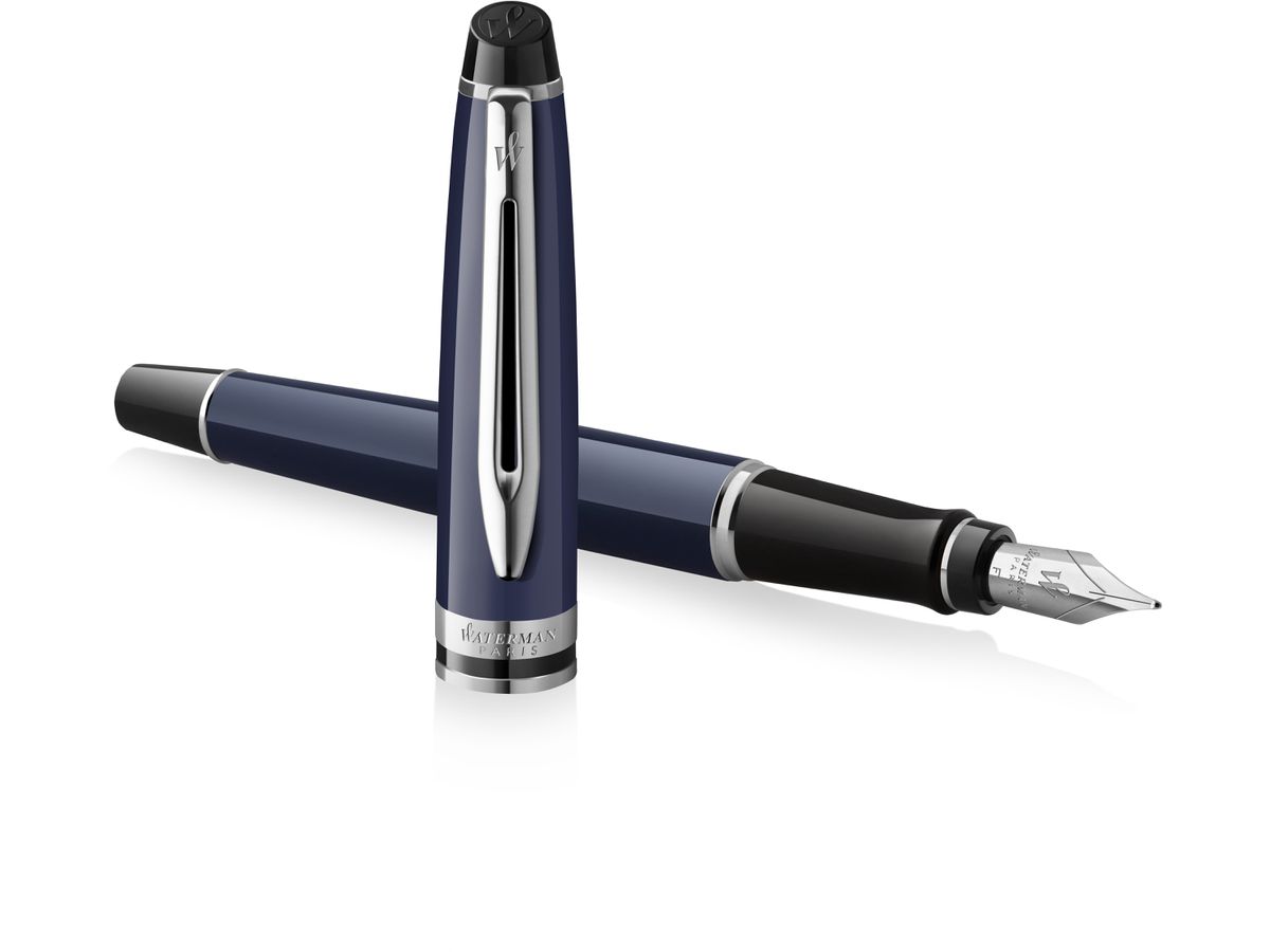 WATERMAN Füllfederhalter M 2214207 Expert Blue Core Finish (3026982142078)