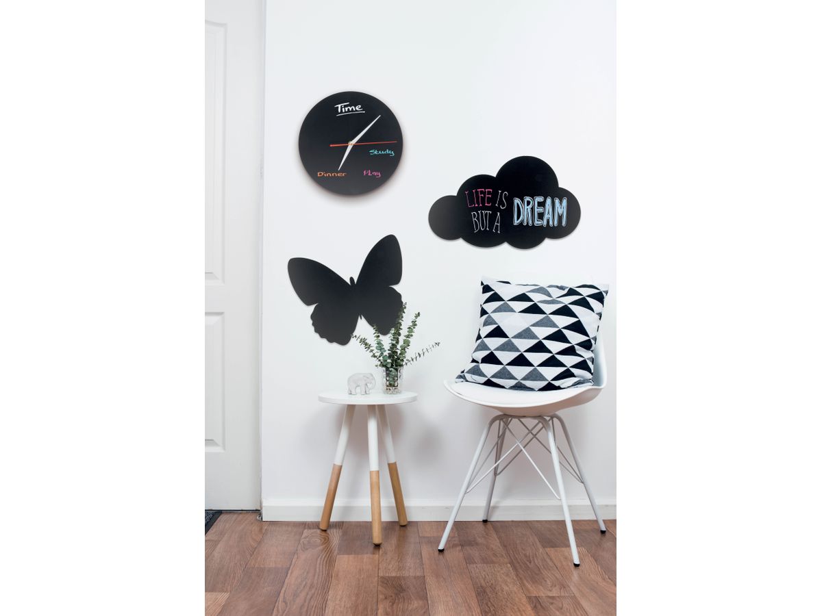 SECURIT Kreidetafel BUTTERFLY FB-BUTTERFLY schwarz 31x35.5x0.3cm (8718226493873)