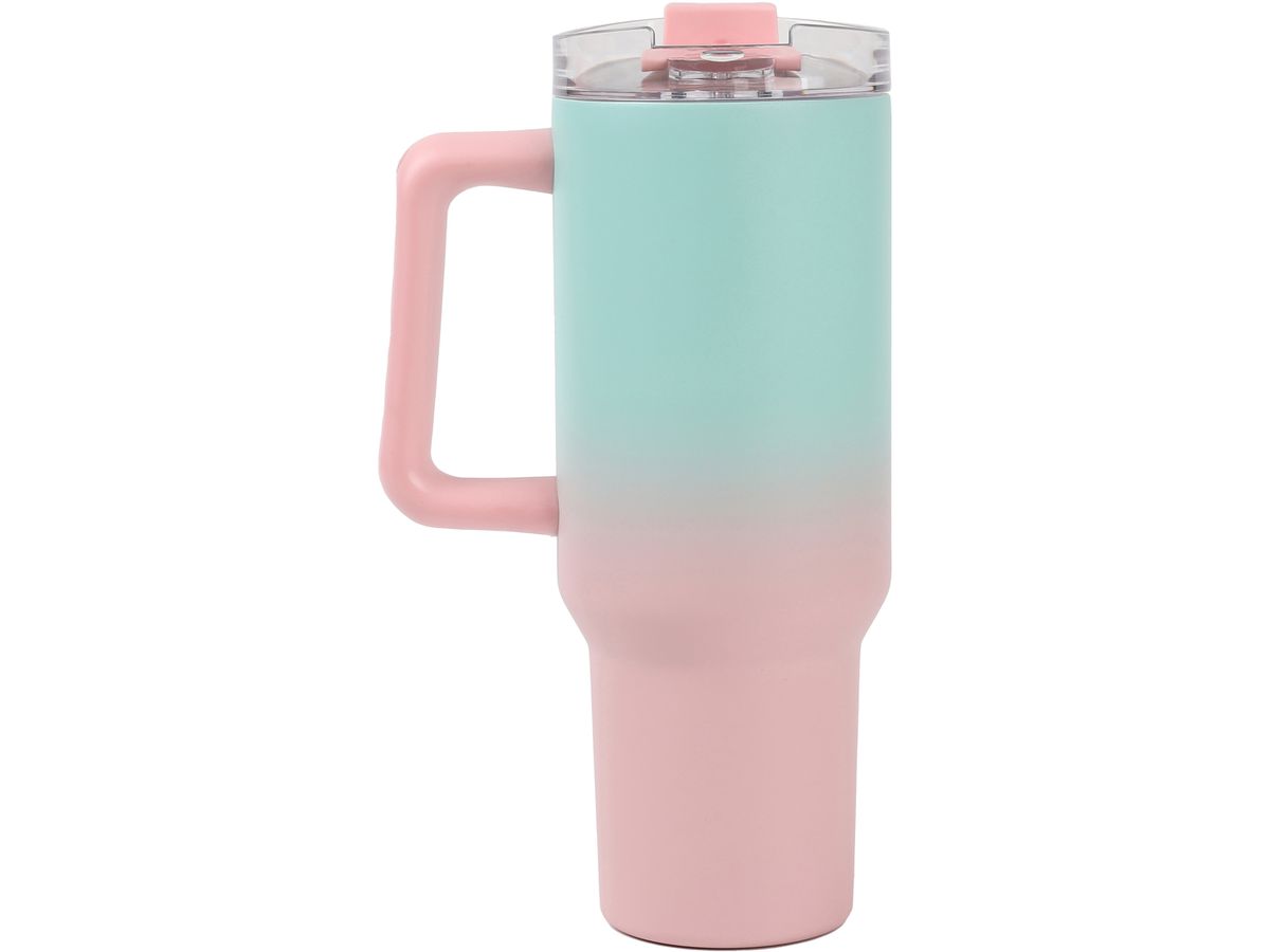 I-DRINK Thermobecher 1.2lt ID0255 aquablau/rosa (8053634001488)