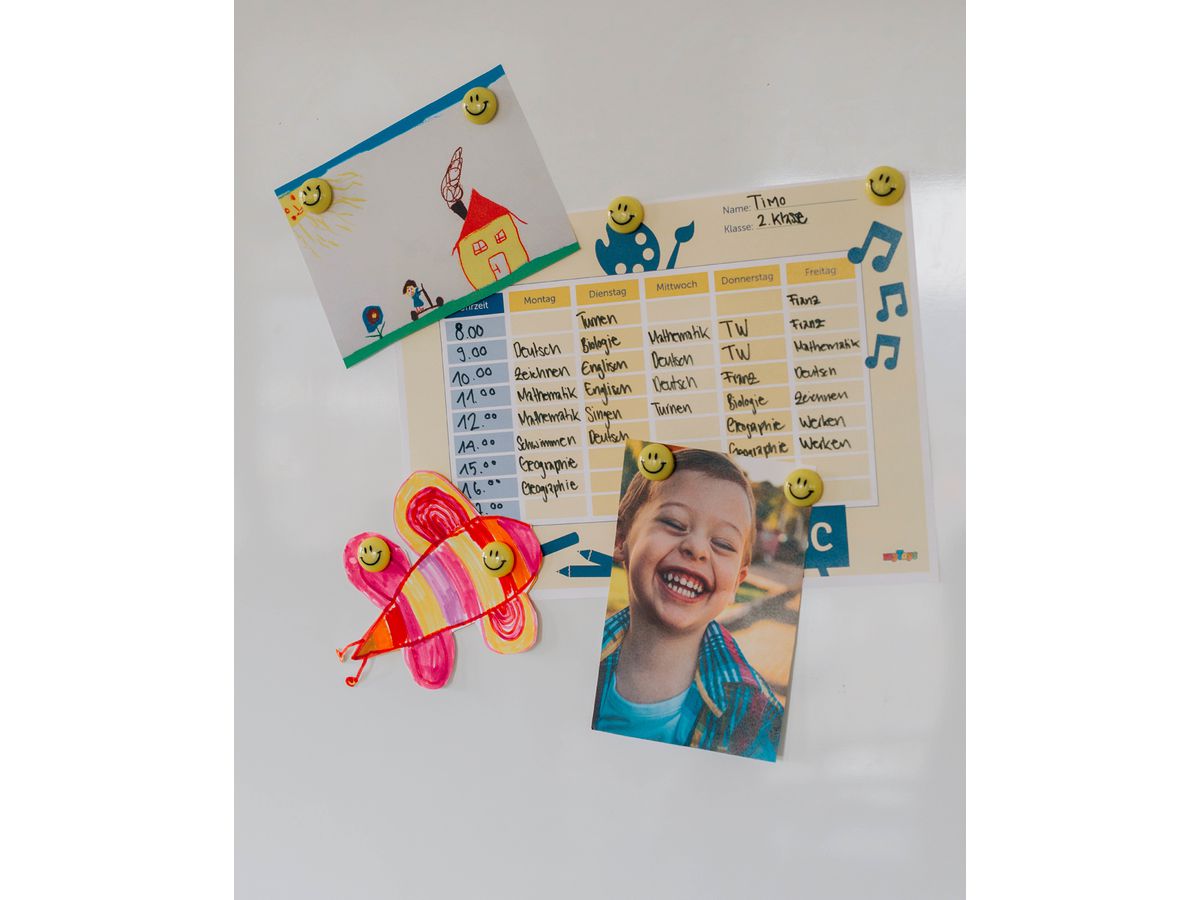 I AM CREATIVE Magnet Smilies Let`s Organize 4035.65 20mm 8 Stück (7611983215201)