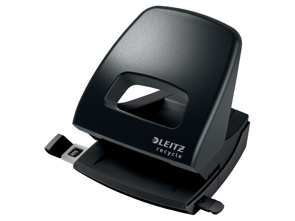 LEITZ Locher NeXXt Recycle 5003-00-95 schwarz, CO2 neutral 30 Blatt (4002432127047)
