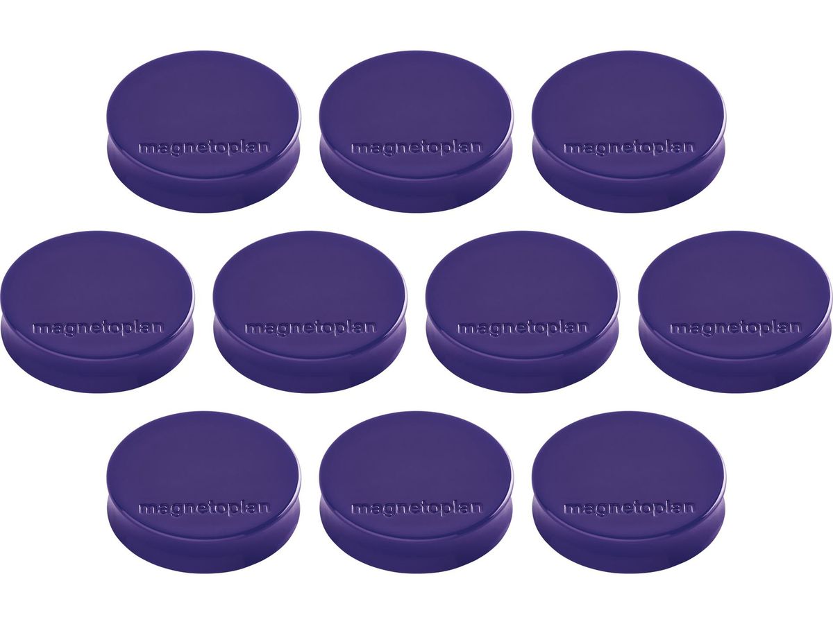 MAGNETOPLAN Aimant Ergo Medium 10 pcs. 1664011 violet 30mm (4013695045016)