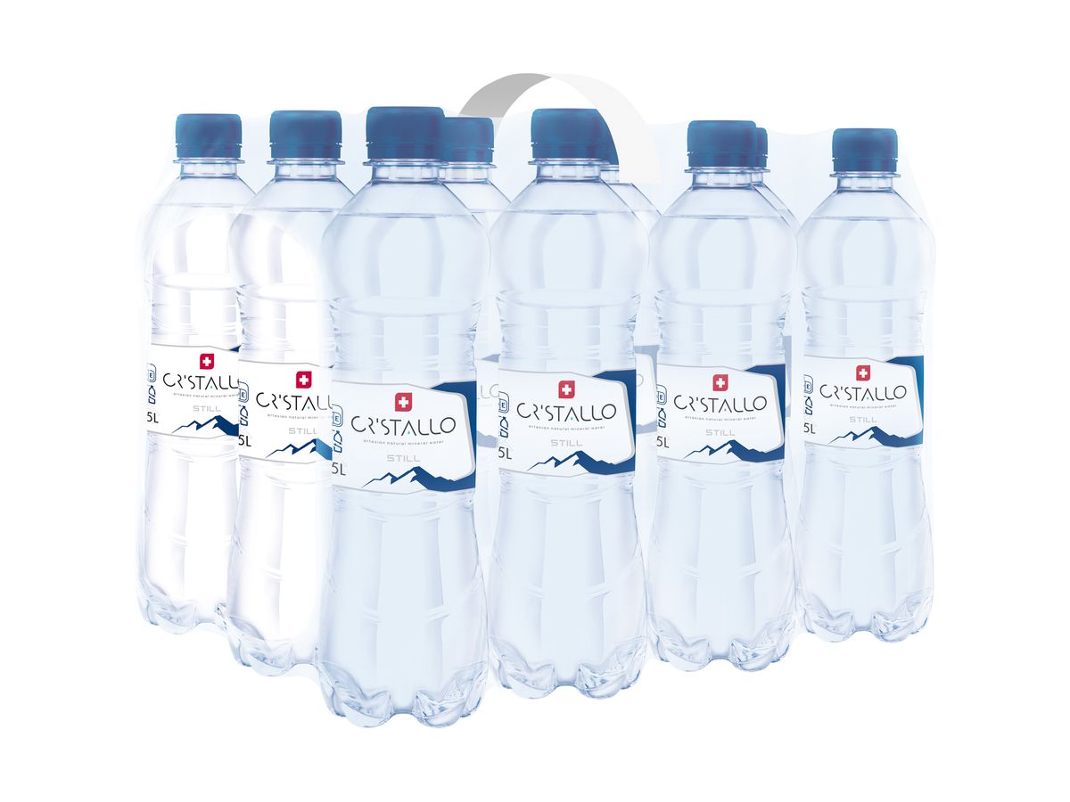 CRISTALLO blau, ohne Kohlensäure, Pet 683770 50 cl, 12 Stk. (7610124206283)