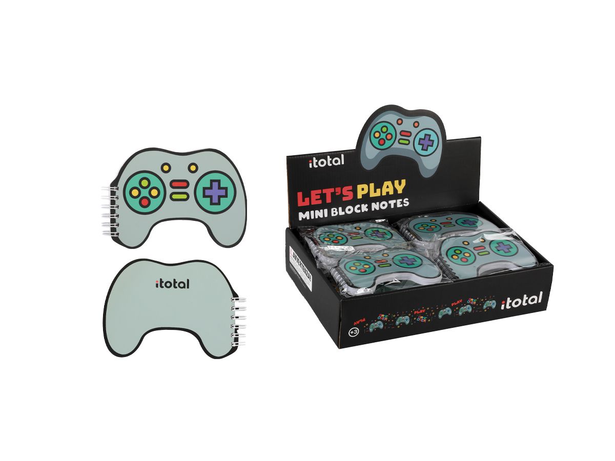 I-TOTAL Mini Notizblock 9.5x13cm XL1840F Let's play (8059037071882)
