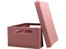 EXACOMPTA Box pieghevole Skandi A4+ 27238D Maxi rosa scuro 375x40x275mm (9002493272385)