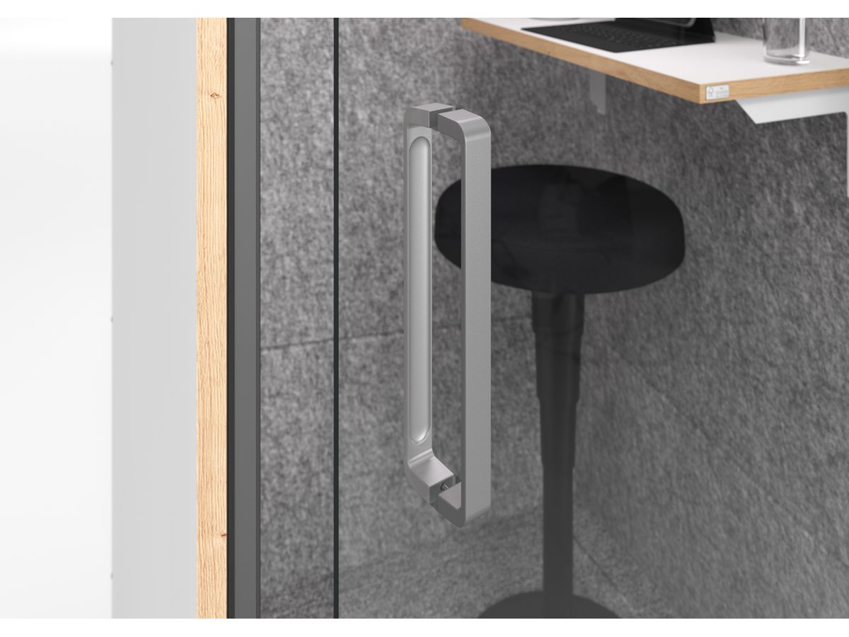 APOLLO MeetingBox Harmony VTBSS1/W/5/T bianco/grigio 103x100x217cm (4032062320952)