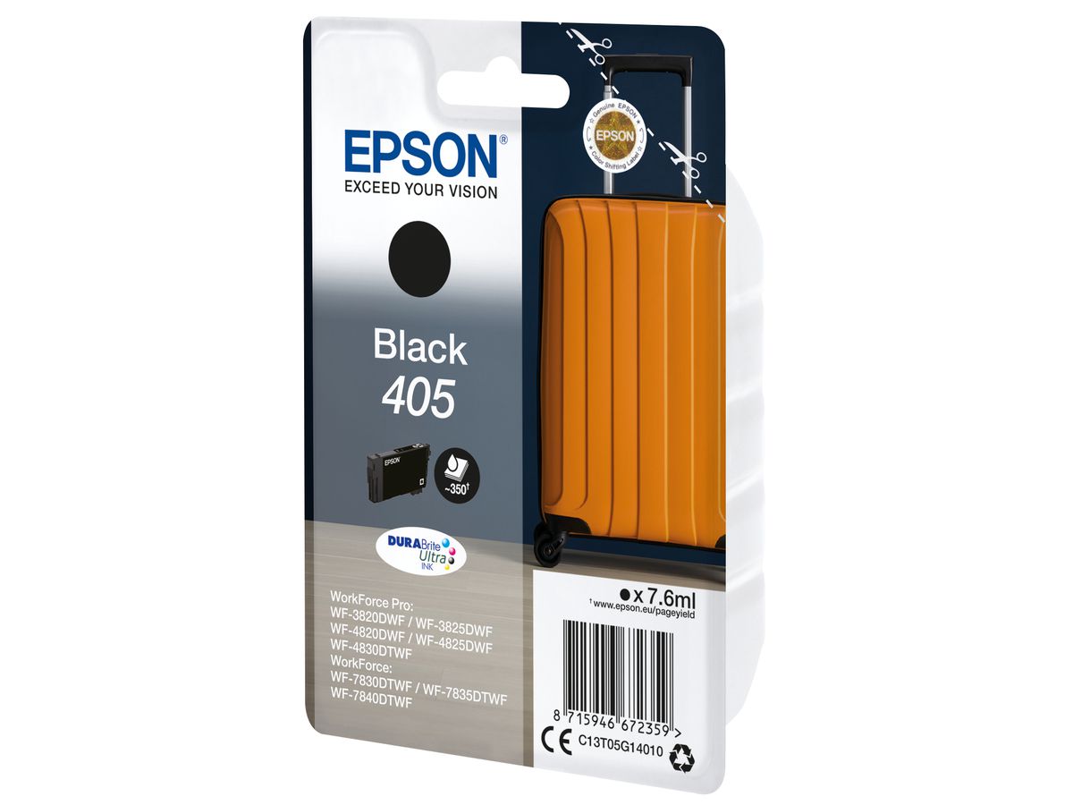 EPSON Cartouche d'encre 405 noir T05G14010 WF-7830DTWF 350 pages (8715946672359)