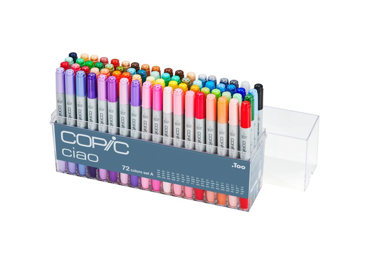 COPIC Marker Ciao 22075160 72 er Set A (4511338063293)