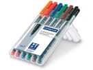 STAEDTLER Lumocolor permanent F 318-WP6 6 Farben ass. (4007817323670)