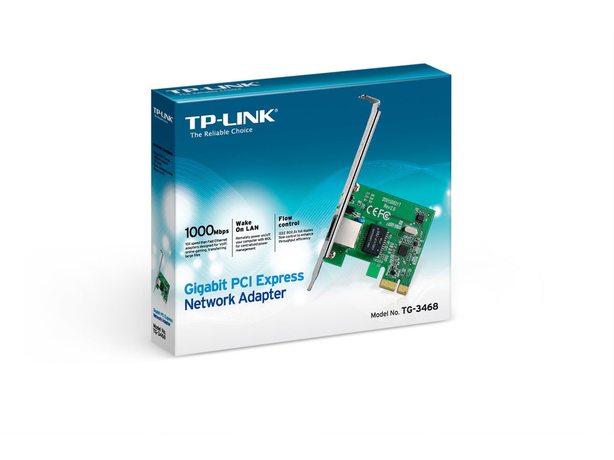 TP-LINK Gigabit-PCI-Netzwerkadapter TG3468 32-Bit Express (6935364001049)