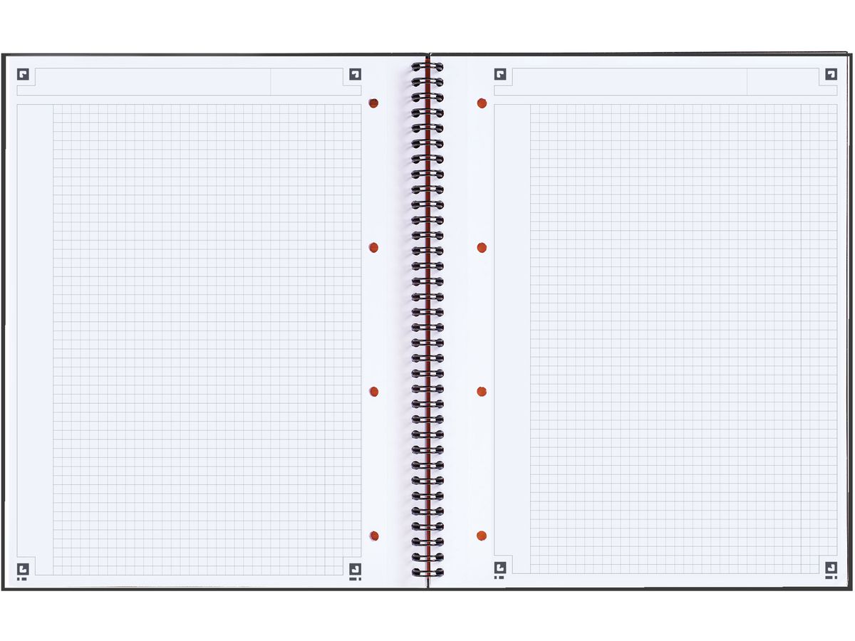 OXFORD Spiralbuch A4+ 100103664 kariert 5mm, 80g 80 Blatt (3020120012018)