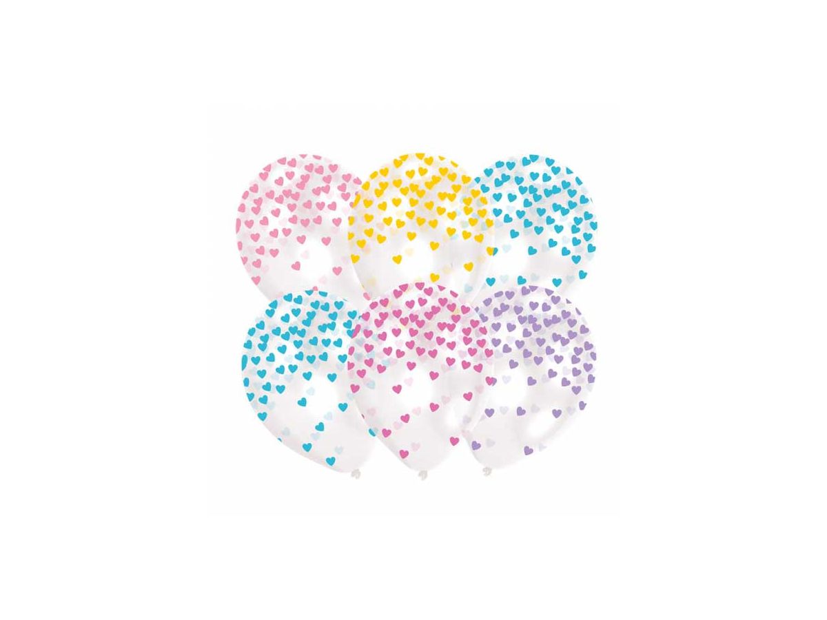 NEUTRAL Latexballons Confetti 6 Stk. 9903273 pastel 27.5cm (0013051827090)
