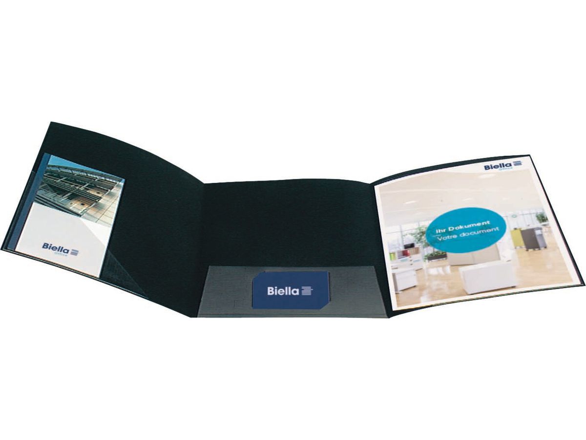 BIELLA Dossiers d'offre Pearl#3 A4 18642102U noir, avec poche 40 flls. (7611365337941)