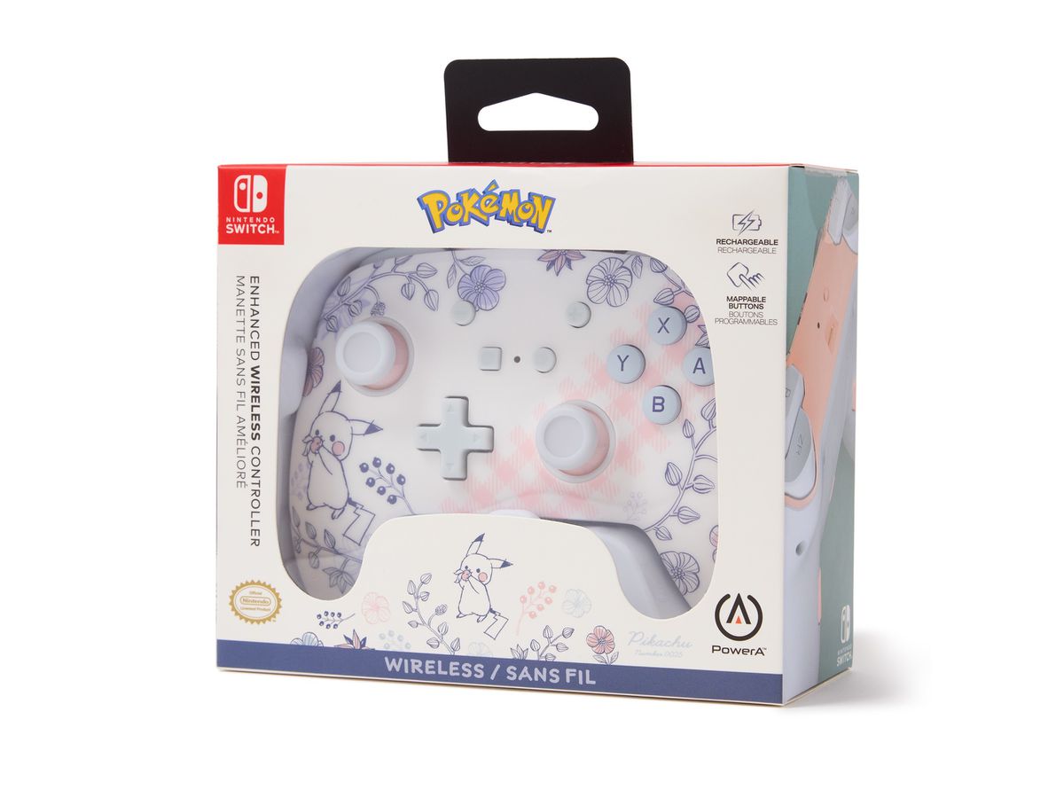 POWER A Enhanced Wireless Ctrl. NSGP0257-01 NSW, Pikachu Garden (0617885085512)