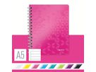 LEITZ Libro spirale WOW PP A5 46390023 pink 80 fogli (4002432107742)