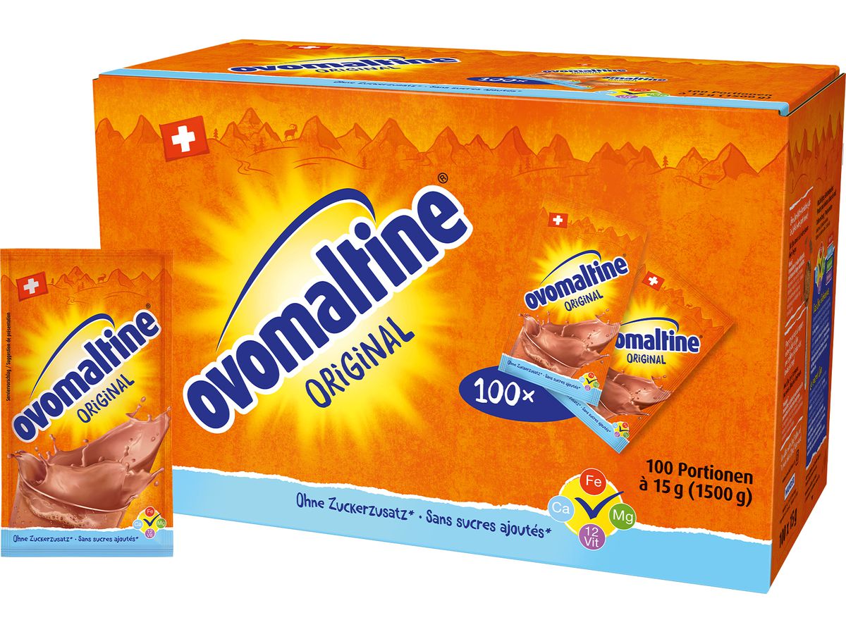OVOMALTINE Orignal 102185574 15g, 100 Stk. (7612100907337)