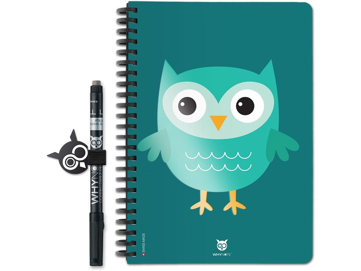 WHYNOTE Notizbuch A5 WNBOK017 starter-kit, Eule (7640167322220)