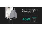 AUKEY Comet 45W GaN PD PA-C2 1-Port, Wall Charger Grey (0689323788187)