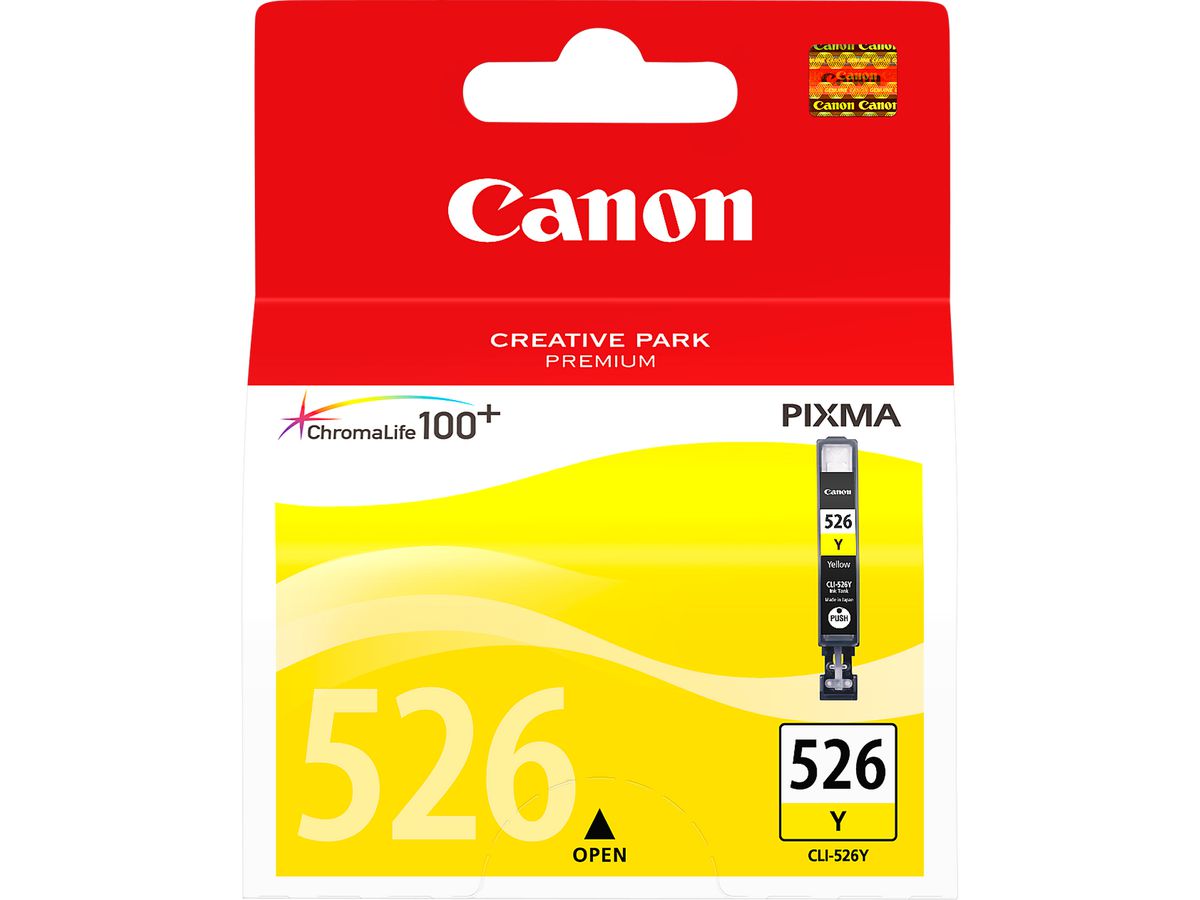 CANON Cart. d'inchiostro yellow CLI-526Y PIXMA iP 4850 9ml (4960999670058)