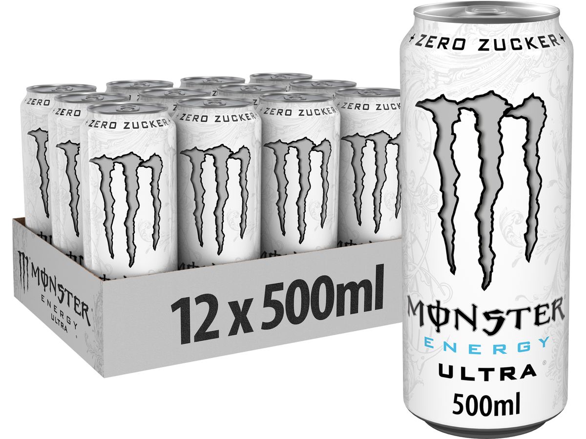 MONSTER ENERGY Ultra White 1995504 50cl, 12 Stk. (5060947546370)
