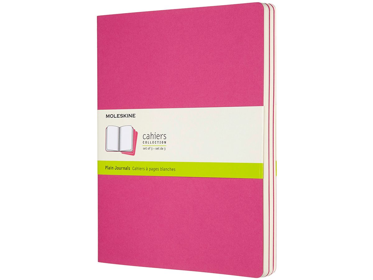 MOLESKINE QuadernoxL 3x 25x19cm 629698 in bianco, pink, 120 pagine (8058647629698)