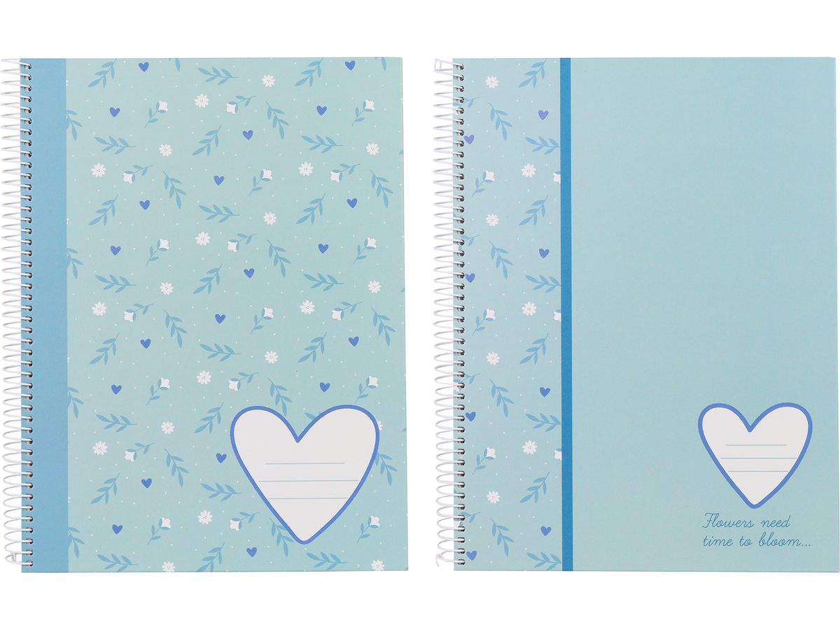 ANCOR Carnet spirale Hardcover A4 117820 B'LOG SWEET BLUE,quadr. 80f. (5604730117820)