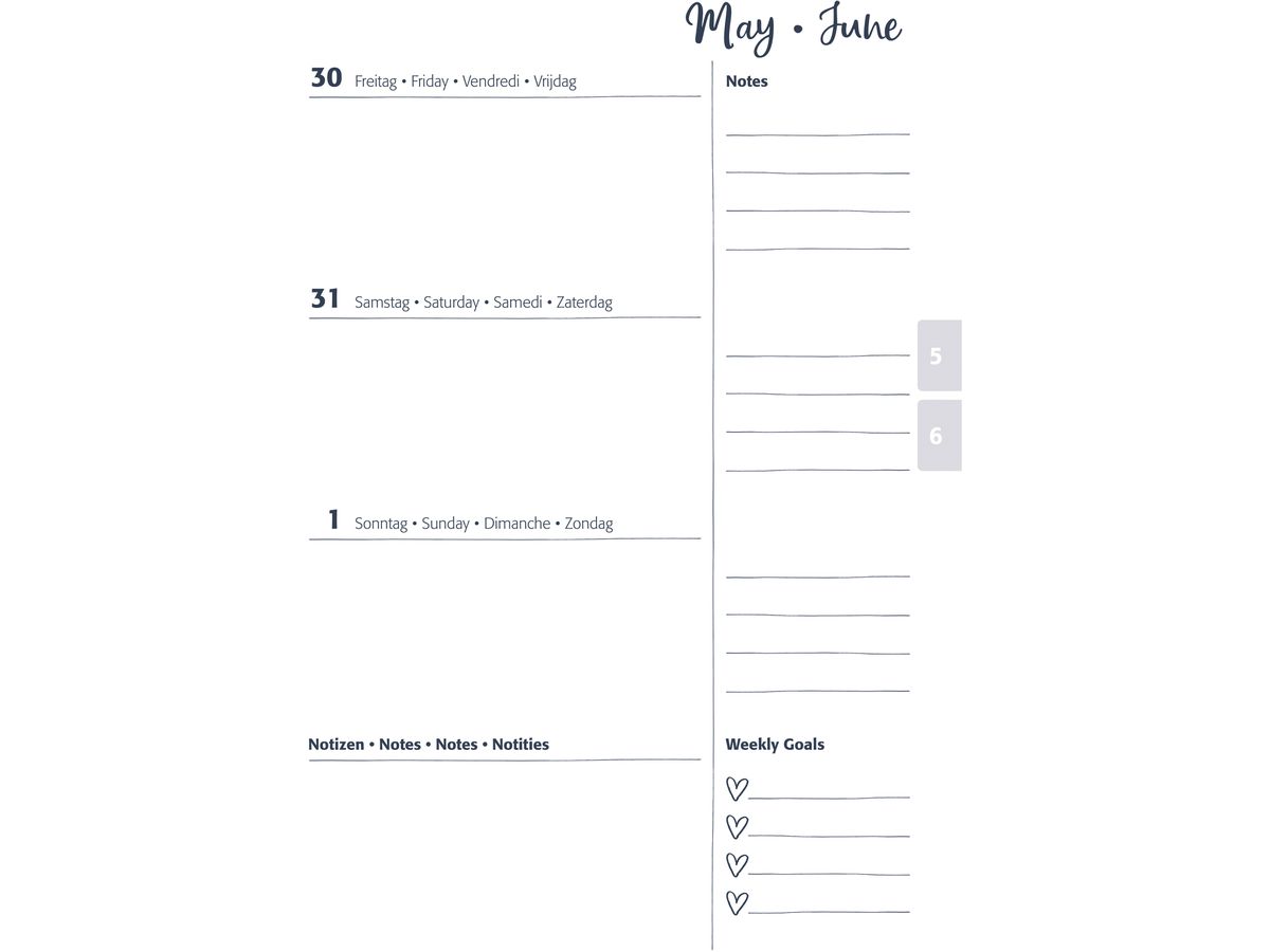 JOLIE Agenda Inspire 2026 J6606 1S/2P good vibes ML A5 (4004360773891)