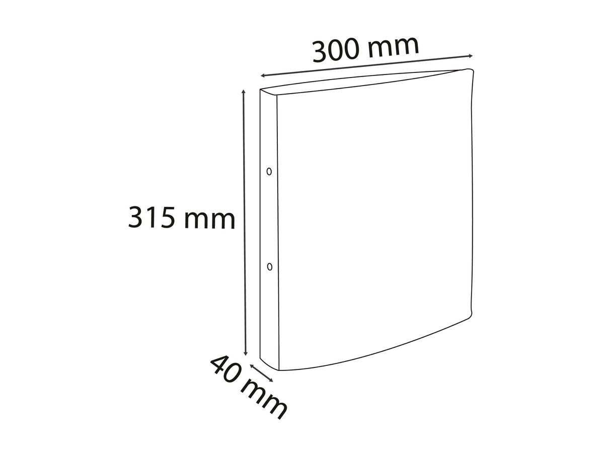 EXACOMPTA Ringbuch Aquarel 4cm 54568E pastellblau 2-Ring A4 (3130630545682)