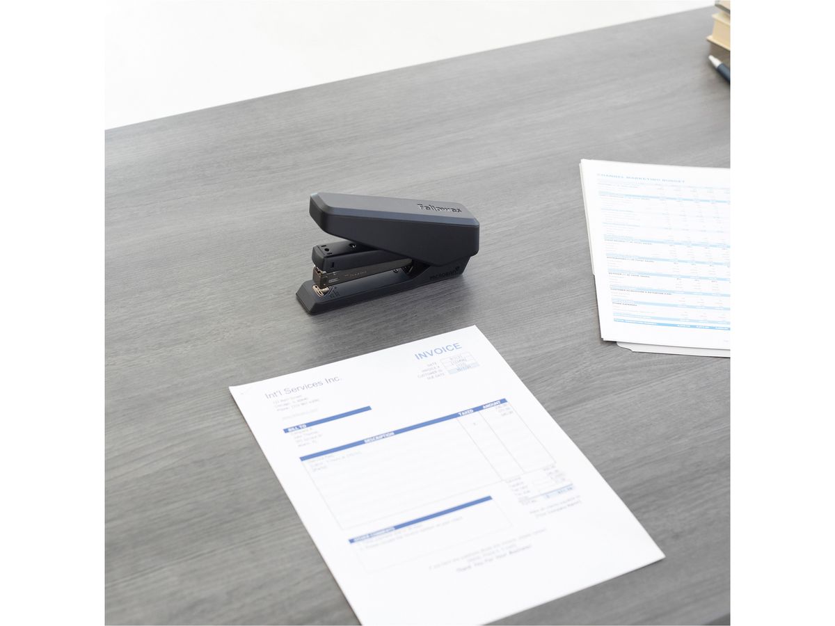 FELLOWES Heftgerät EasyPress LX850 5013001 Microban, schwarz 25 Blatt (0043859776610)