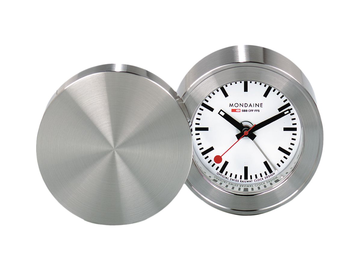 MONDAINE Reisewecker 50mm MSM.64410 silber (7630040908832)