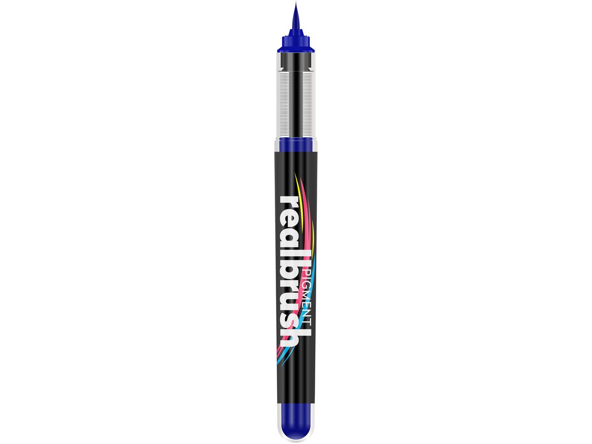 KARIN Real Brush Pen 0.4mm 33Z072 Pigment, bleu indigo (5904446031688)