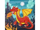URSUS Moosgummi Mosaik 8420016 Glitter Drache 25x25cm (4008525244585)