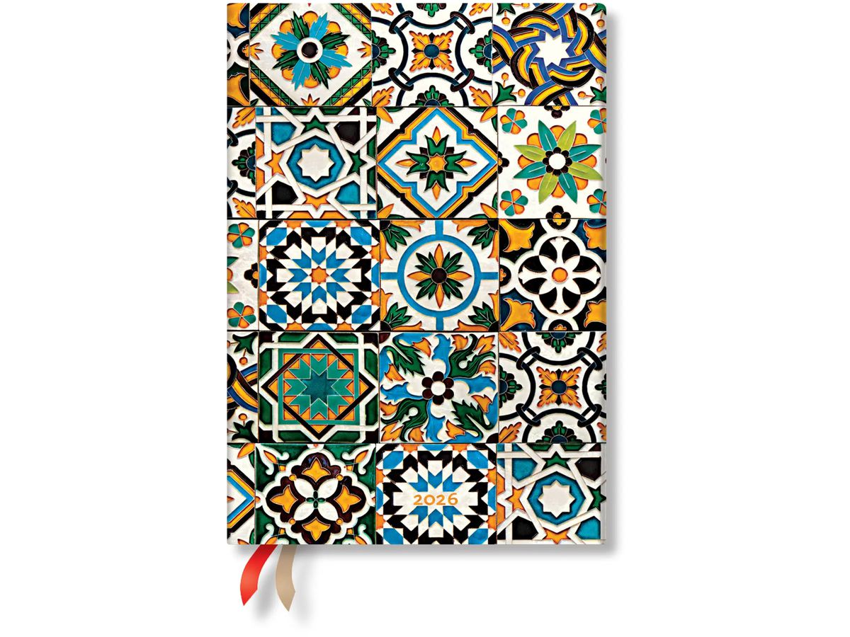 PAPERBLANKS Agenda Porto 2026 DD0589-7 1T/1S TAG Midi HC DE 13x18cm (9780349705897)