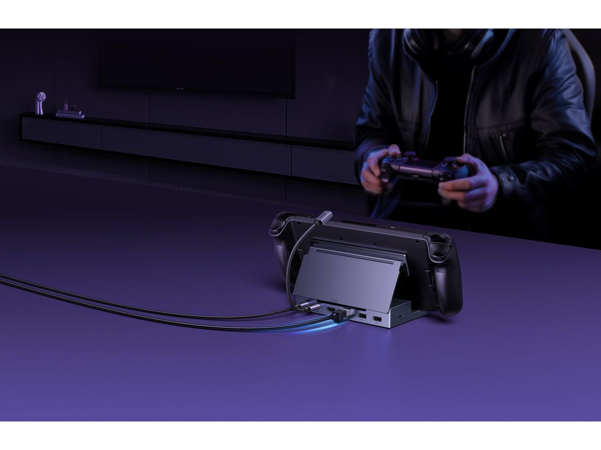 UGREEN Docking Station 6in1 USB-C 75126 SteamOS,Windows,macOS,Grey (6941876271269)
