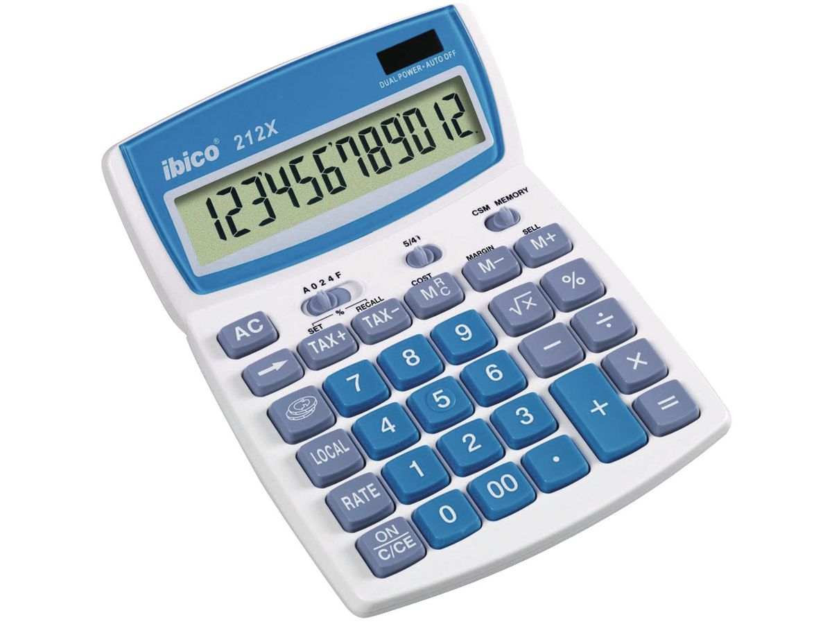 IBICO Taschenrechner 212X IB410086 12-stellig (0013465410086)