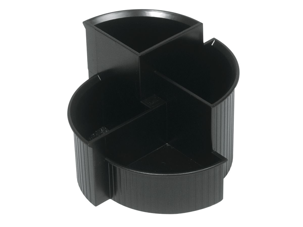 HELIT Stifteköcher H6390695 4 Fächer 14x10x14cm PP sz. (4012086043105)