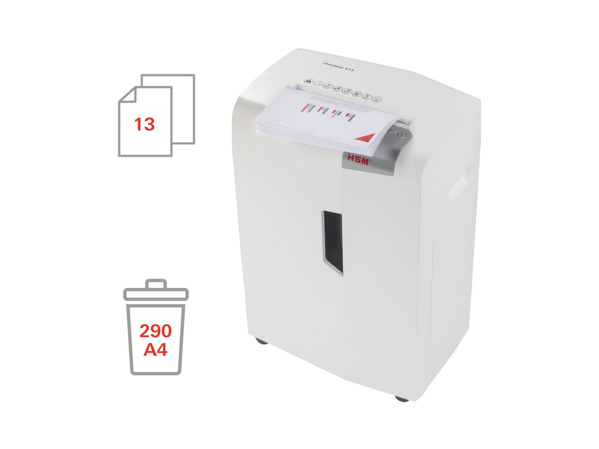 HSM Aktenvernichter shredstar X13 1057121 P-4, 23lt (4026631057745)